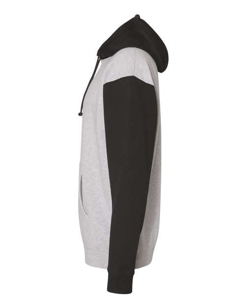 Independent Trading Co. IND4000 Grey Heather/ Black — direct side