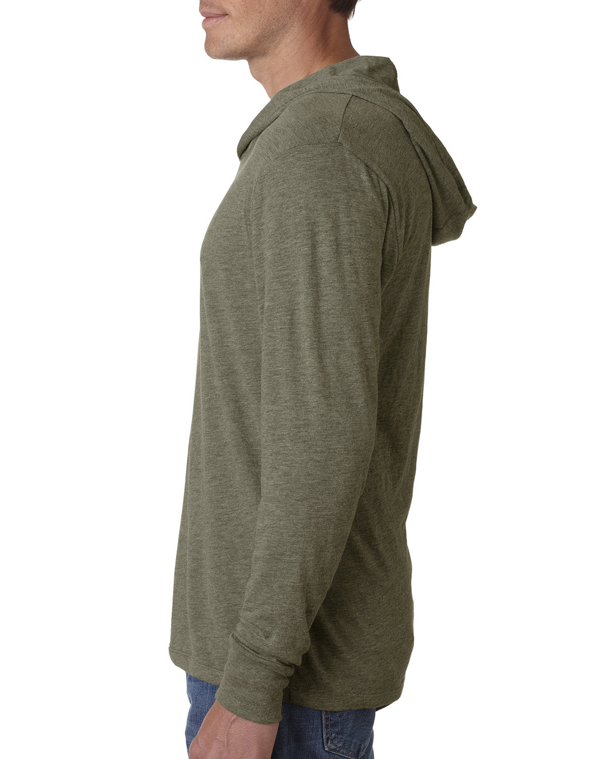 Unisex Triblend Long-Sleeve Hoodie - Venetian Gray