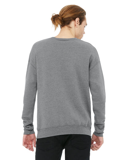 Unisex Drop Shoulder Fleece - Heather Deep
