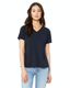 Bella + Canvas 6415 - Women's Relaxed Jersey V-Neck T-Shirt - Solid Navy Triblend