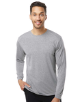 Unisex Long Sleeve Performance Tee - Heather Gray