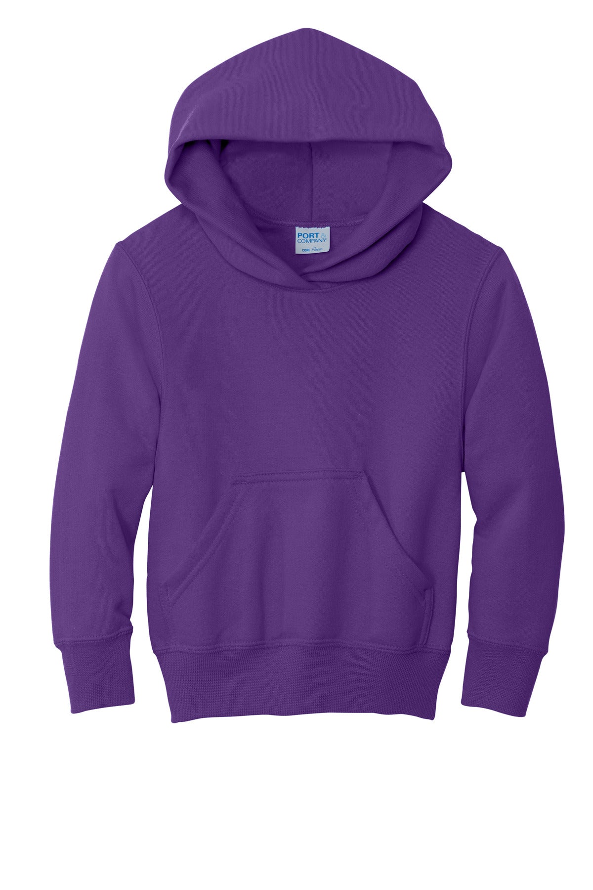 Youth Core Fleece Pullover Hoodie - Team Purple