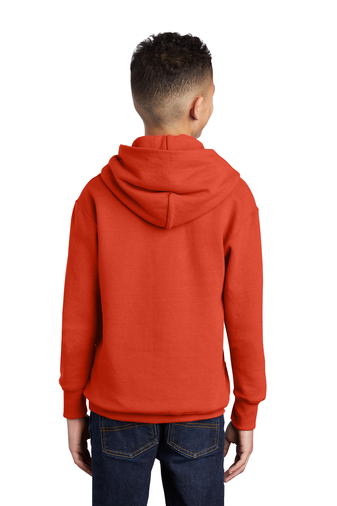Youth Core Fleece Pullover Hoodie - Orange