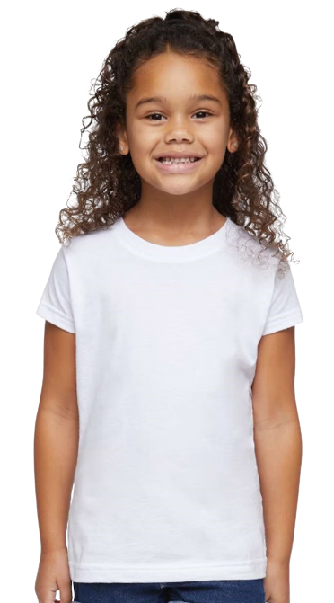 Toddler Girls' Fine Jersey T-Shirt - White