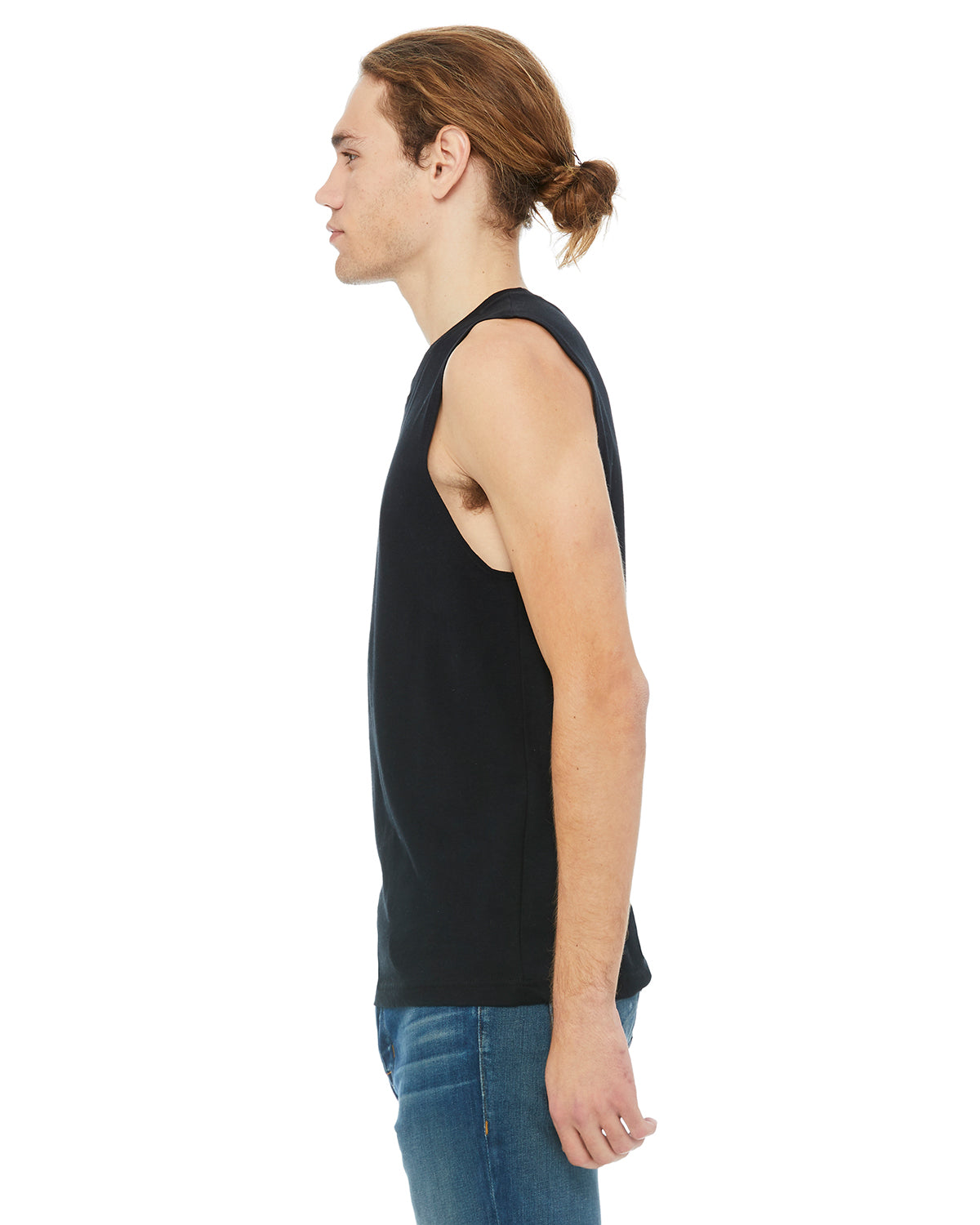 Unisex Jersey Muscle Tank - Black