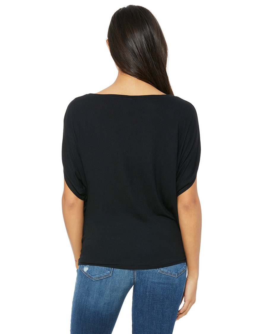 Women's Flowy Circle Top - Black