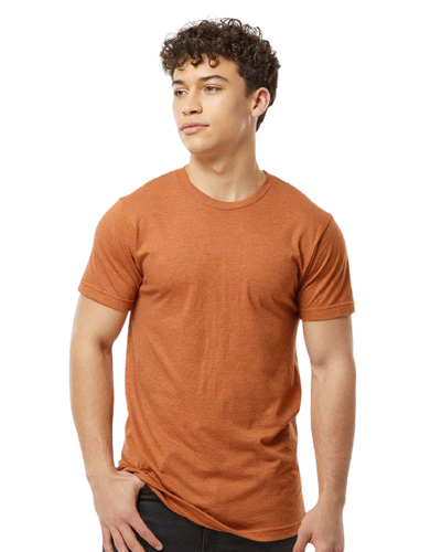 Unisex Fine Jersey Tee - Heather Rust