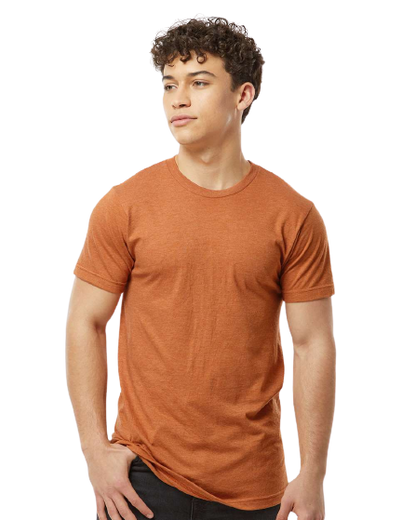 Unisex Fine Jersey Tee - Heather Rust