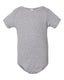 American Apparel 4001W - Infant Baby Rib Short-Sleeve One-Piece - Heather Gray
