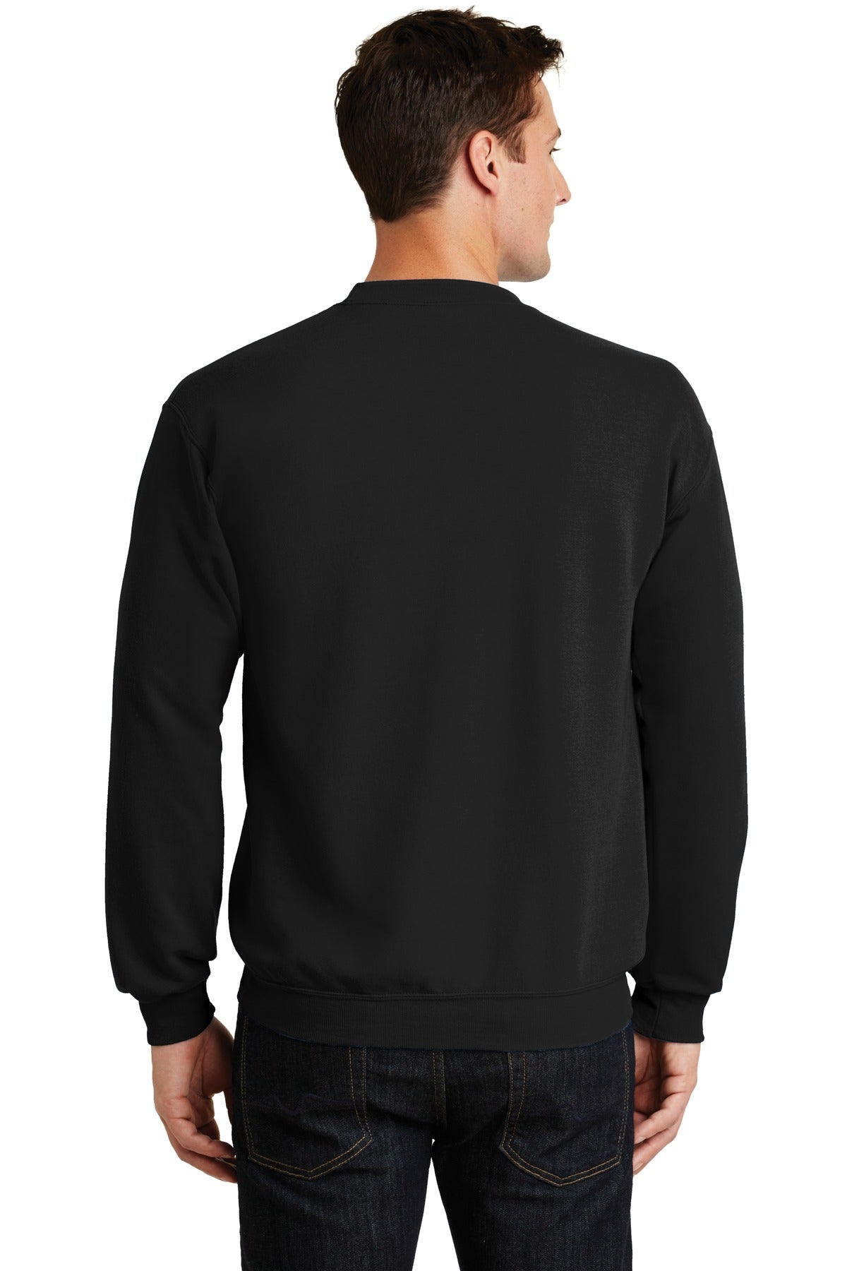 Unisex Core Fleece Crewneck Sweatshirt - Jet Black