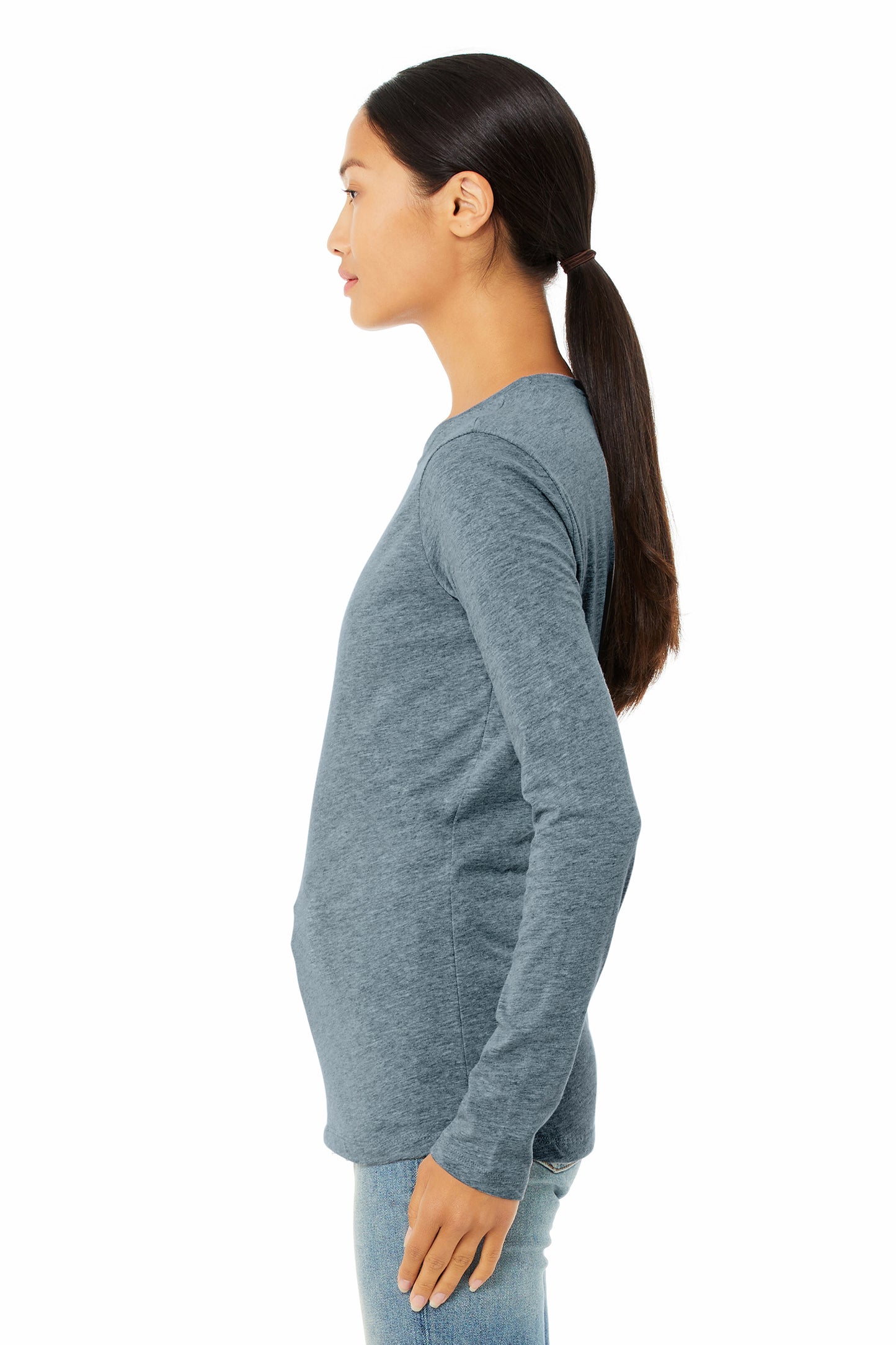 Women's Jersey Long-Sleeve T-Shirt - Heather Slate