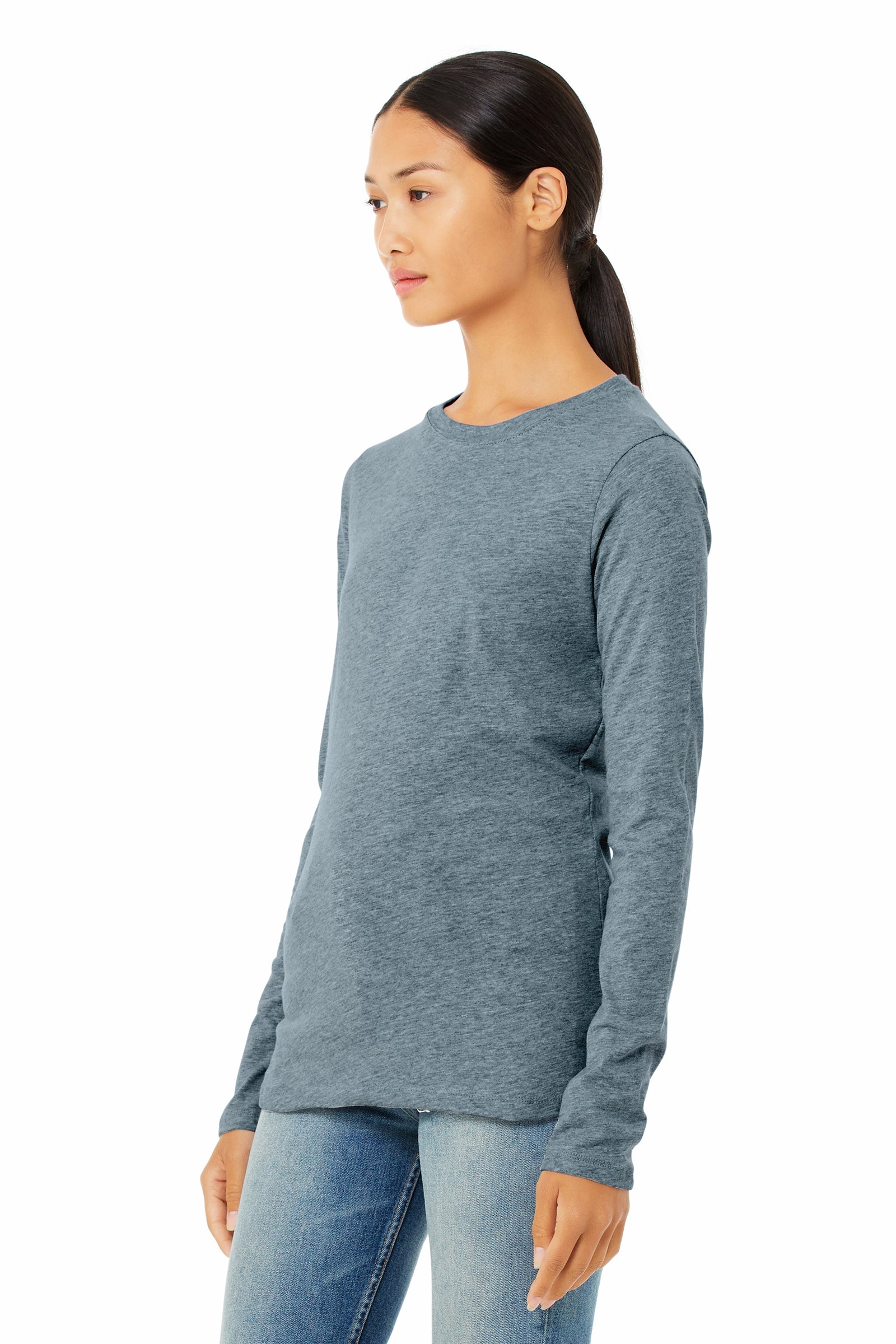 Women's Jersey Long-Sleeve T-Shirt - Heather Slate