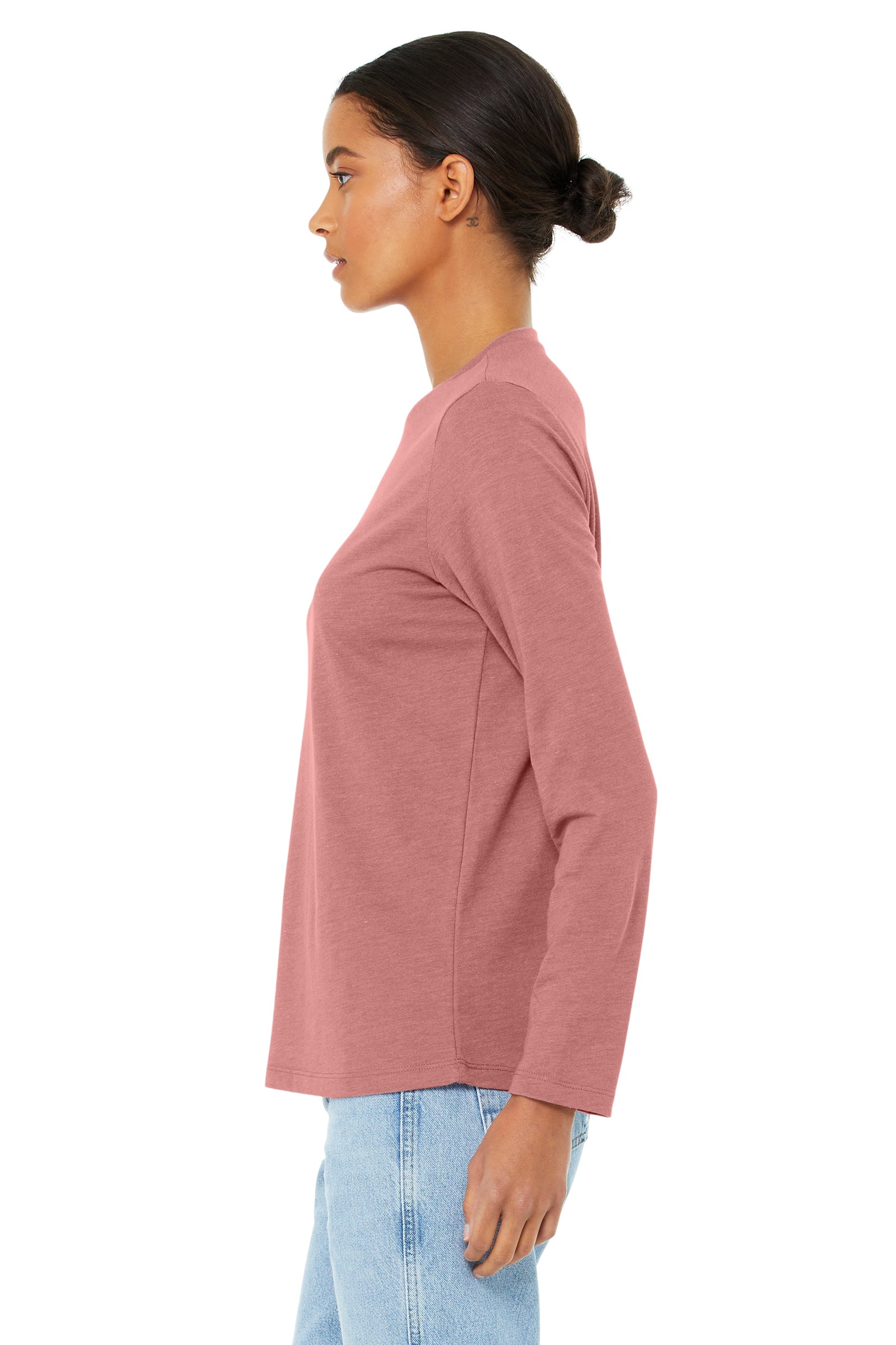 Women's Jersey Long-Sleeve T-Shirt - Heather Mauve