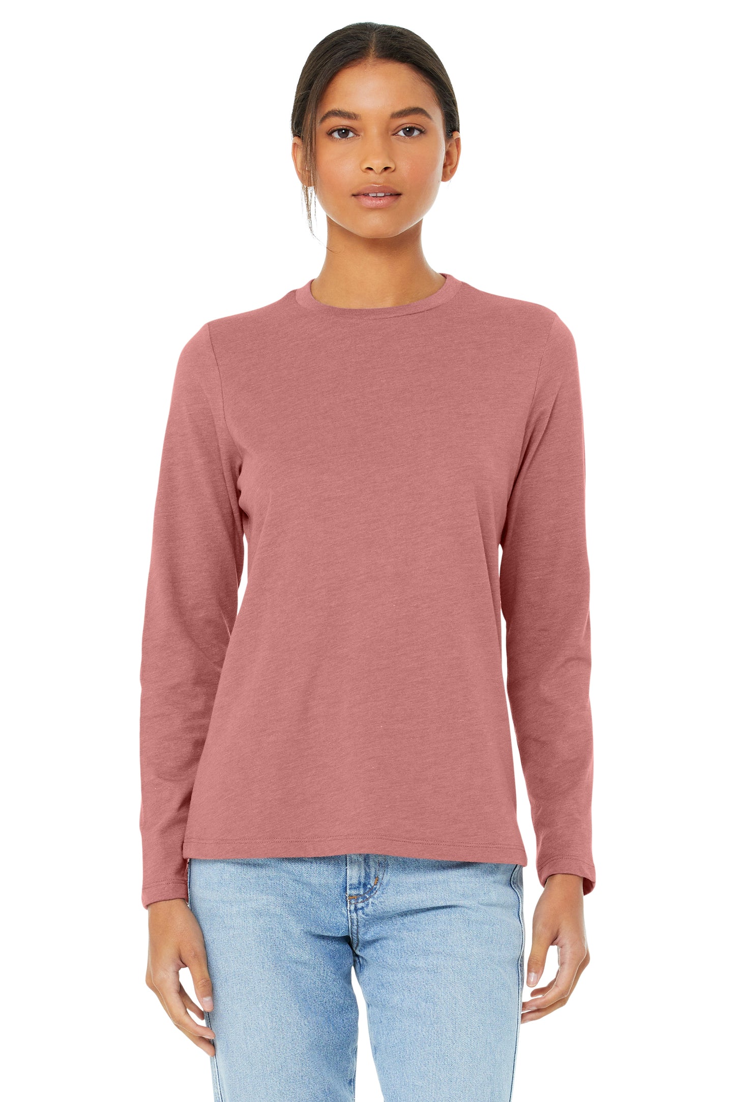 Women's Jersey Long-Sleeve T-Shirt - Heather Mauve