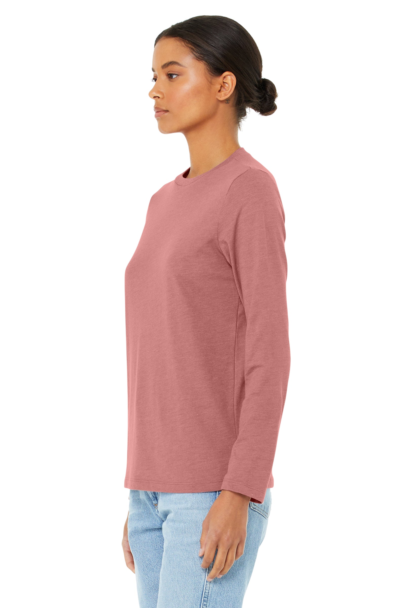 Women's Jersey Long-Sleeve T-Shirt - Heather Mauve