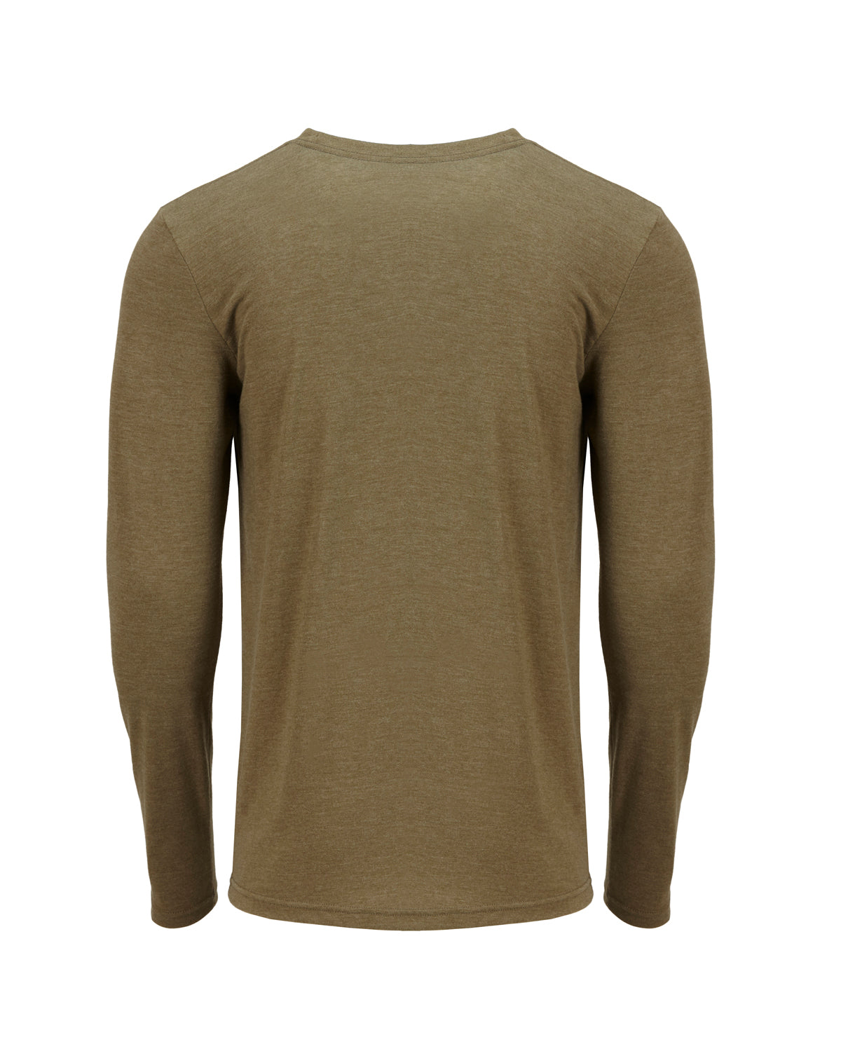 Men's Triblend Long-Sleeve Crew - Military Green