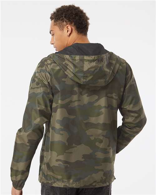 Independent Trading Co. EXP54LWZ Forest Camo — on model back
