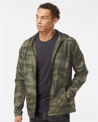 Independent Trading Co. EXP54LWZ Forest Camo — on model front