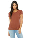 Bella + Canvas B8413 - Women's Triblend Short-Sleeve T-Shirt - Clay Triblend