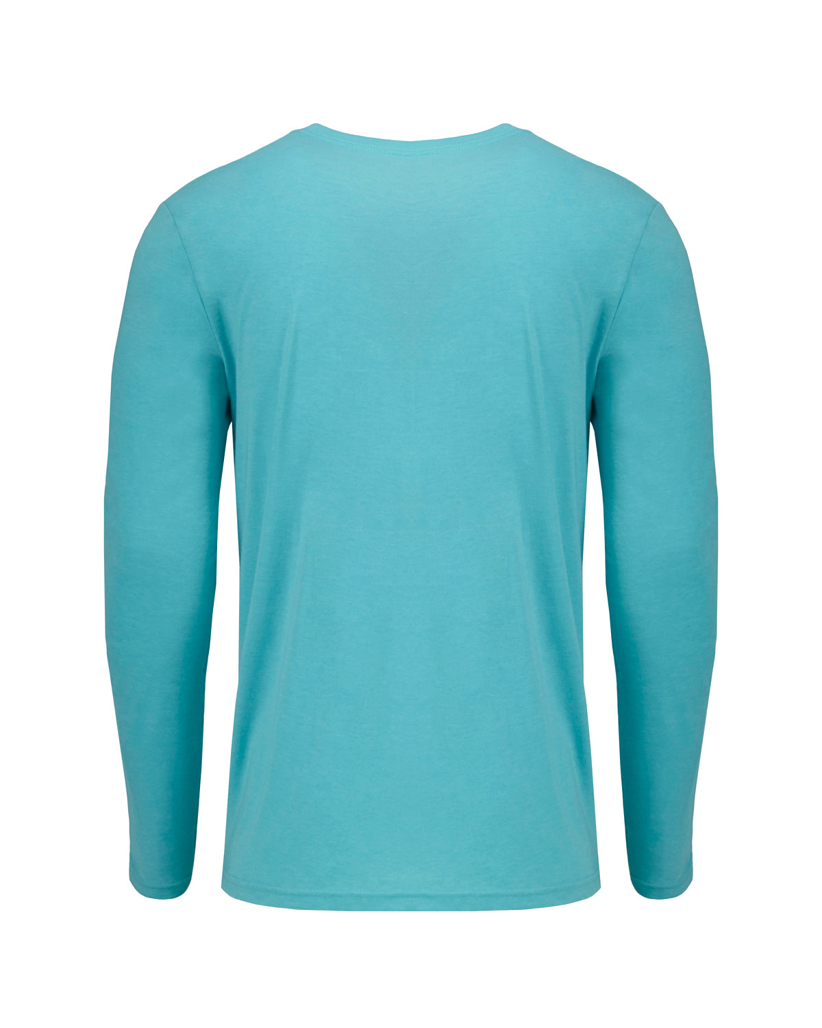 Men's Triblend Long-Sleeve Crew - Tahiti Blue