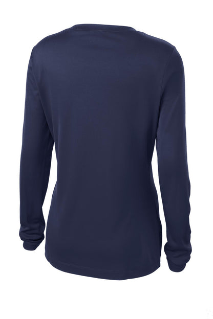Women's Long Sleeve PosiCharge Competitor V-Neck Tee - True Navy