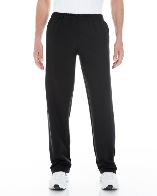 Unisex Heavy Blend™  Open-Bottom Sweatpants with Pockets - Black