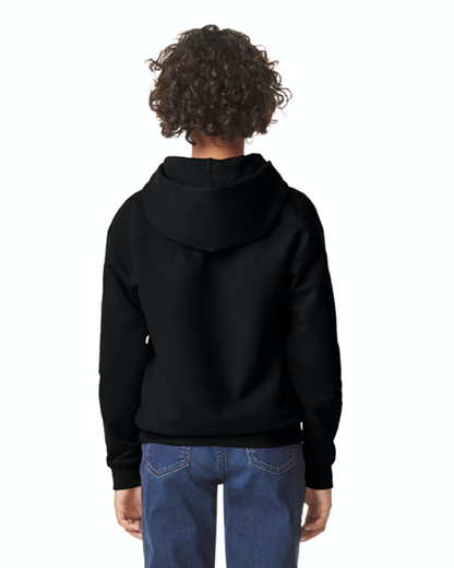 Youth Softstyle Midweight Fleece Hoodie - Black