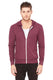 Bella + Canvas 3939 - Unisex Triblend Full-Zip Lightweight Hoodie - Maroon Triblend
