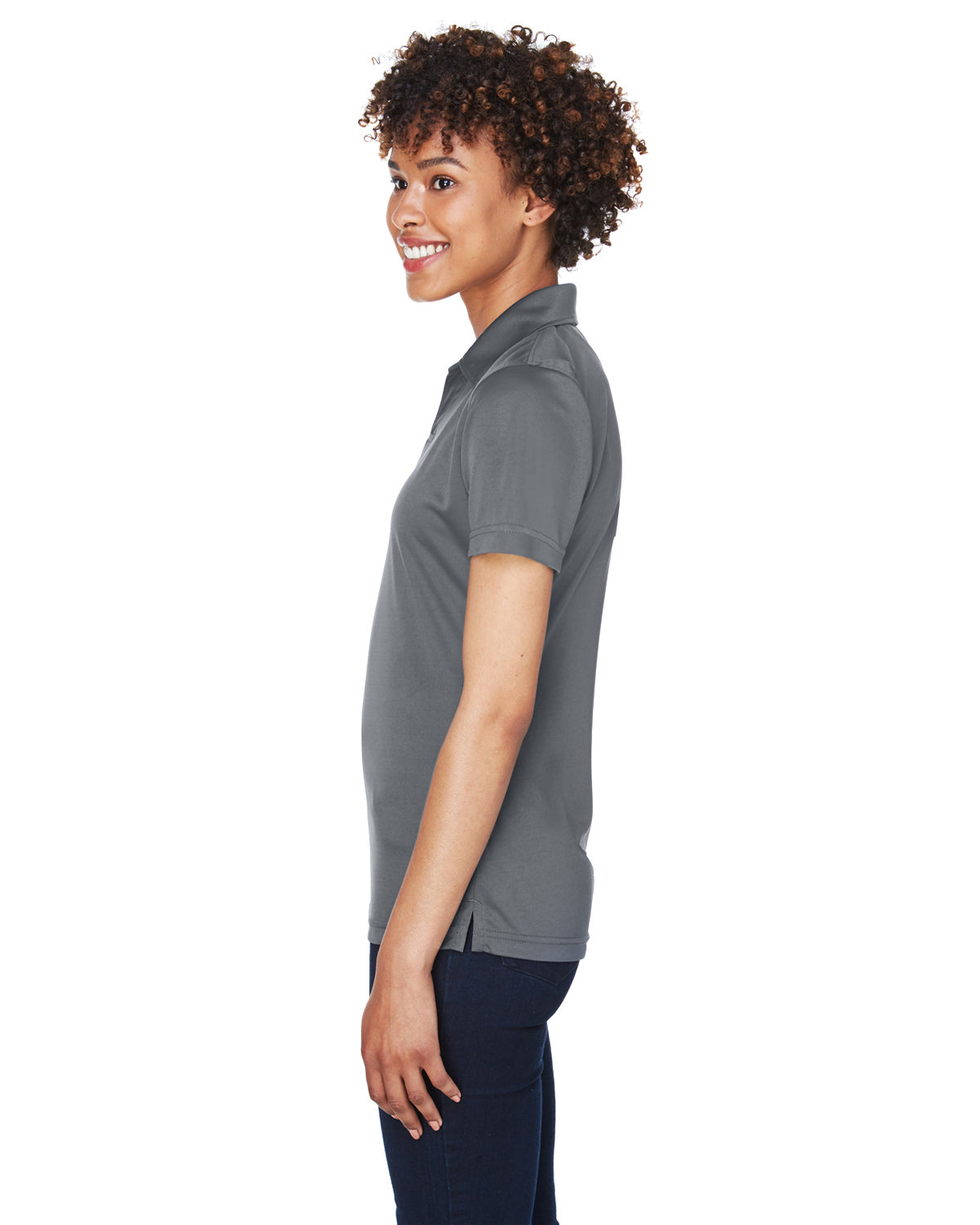 Women's Cool & Dry Sport Performance Interlock Polo - Charcoal