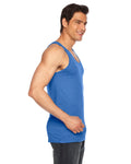 Unisex Poly-Cotton Tank - Heather Lake Blue