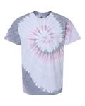 Unisex Multi-Color Spiral Short Sleeve T-Shirt - Malibu