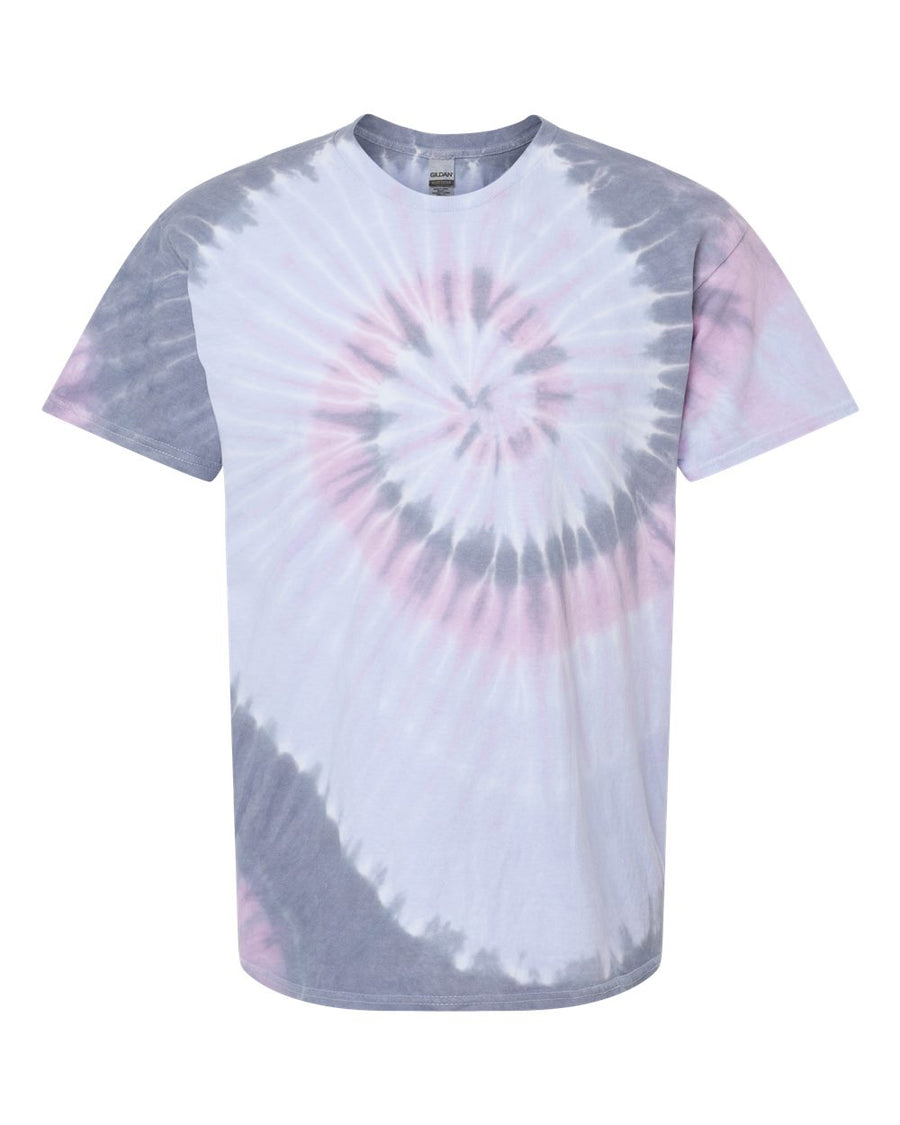 Unisex Multi-Color Spiral Short Sleeve T-Shirt - Malibu