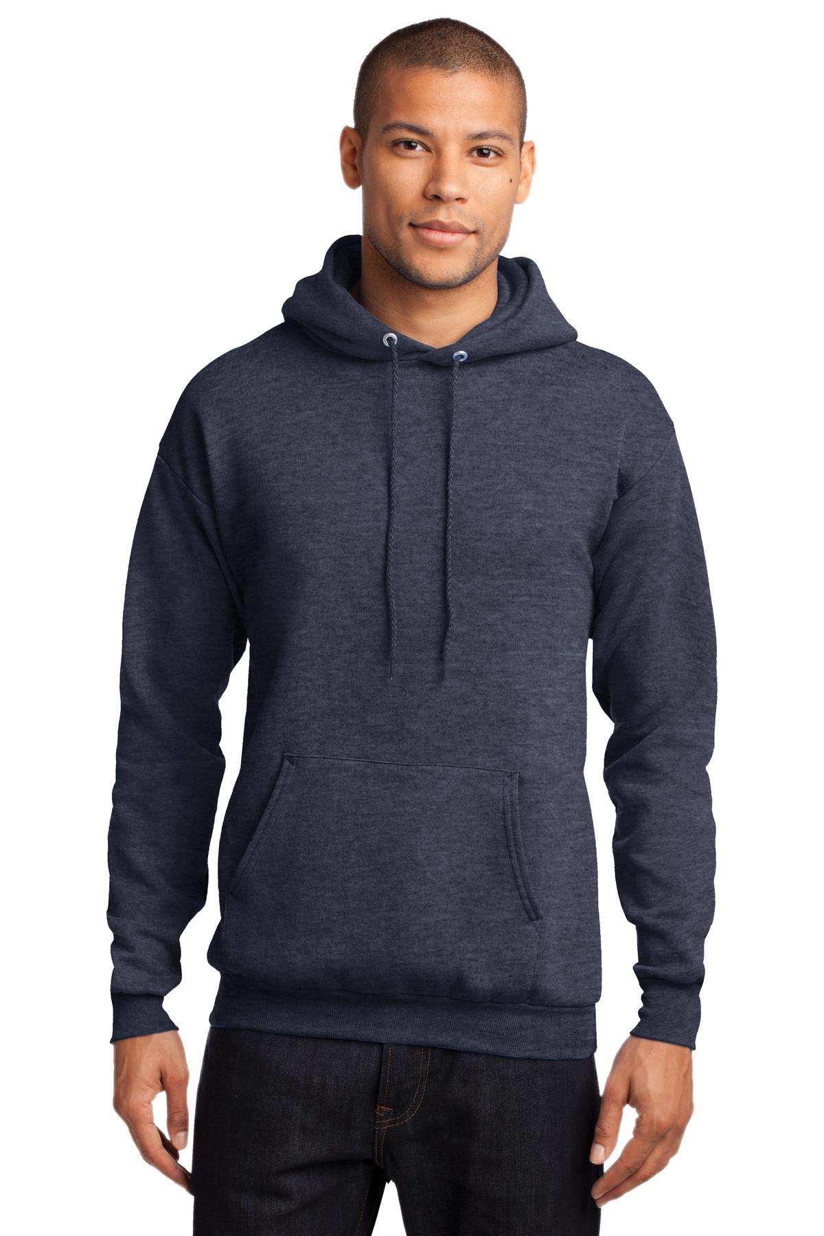 Unisex Core Fleece Pullover Hoodie - Heather Navy