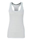 All Sport W2170 - Women's Triblend Racerback Tank - White Heather Triblend