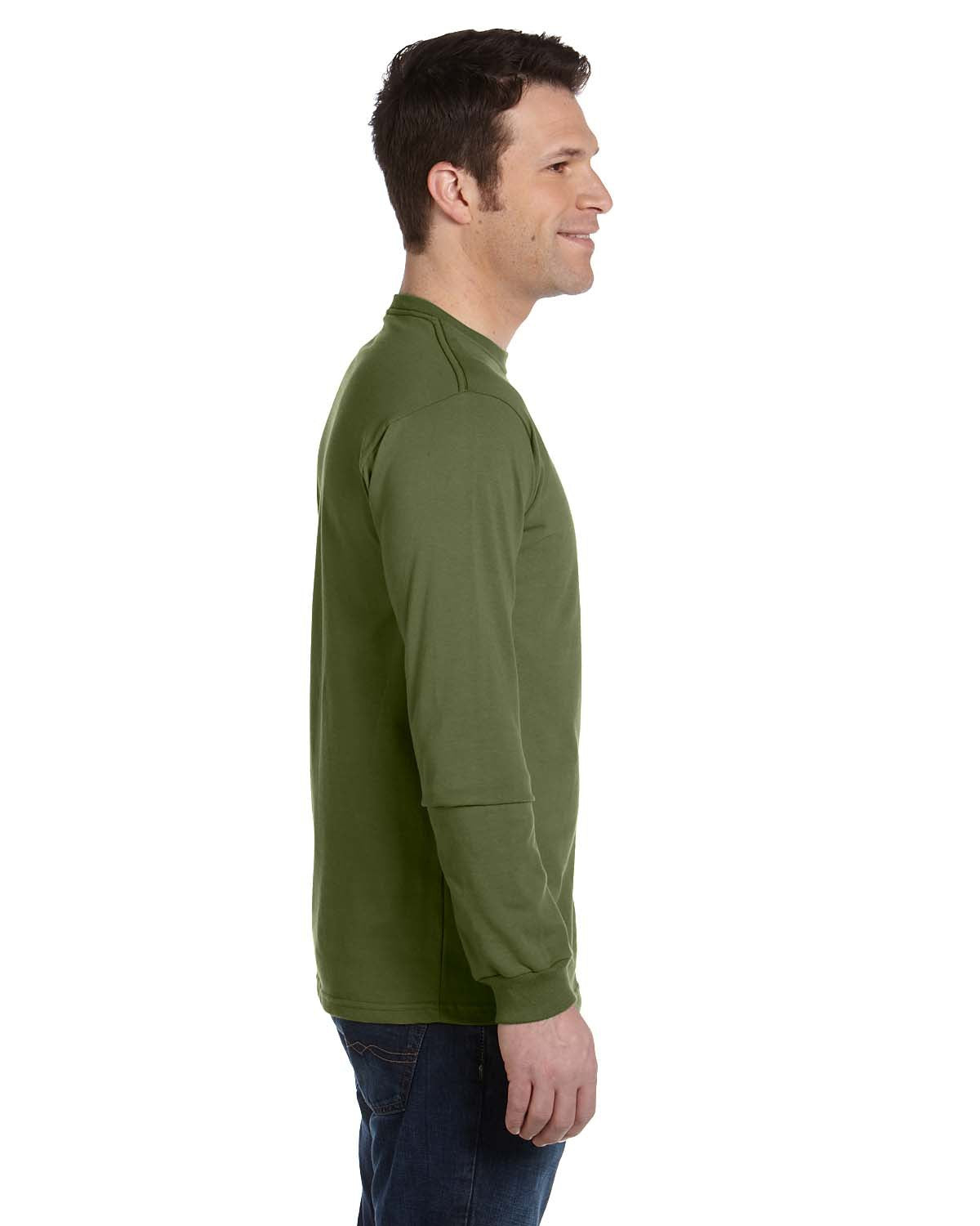 Men's 100% Organic Cotton Classic Long-Sleeve T-Shirt - Olive