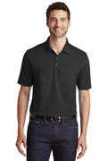 Unisex Dry Zone UV Micro-Mesh Polo - Deep Black