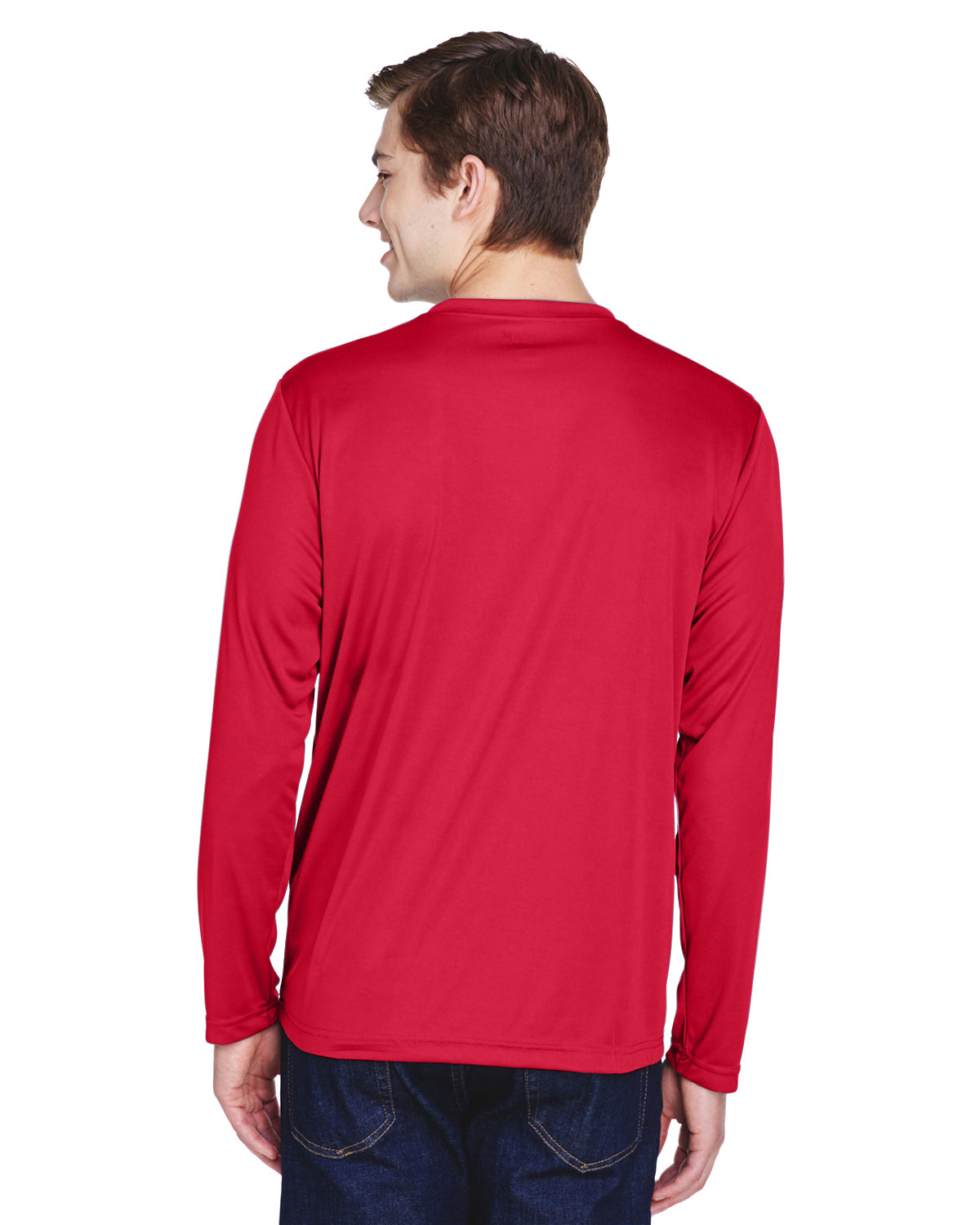 Men's Zone Performance Long-Sleeve T-Shirt - Sport Red