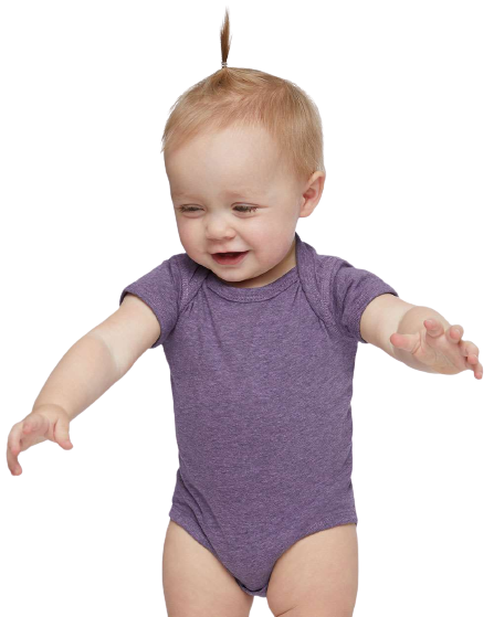 Infant Fine Jersey Bodysuit - Wisteria Blackout