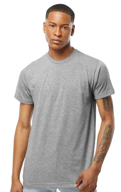 Unisex Poly-Rich Tee - Heather Grey