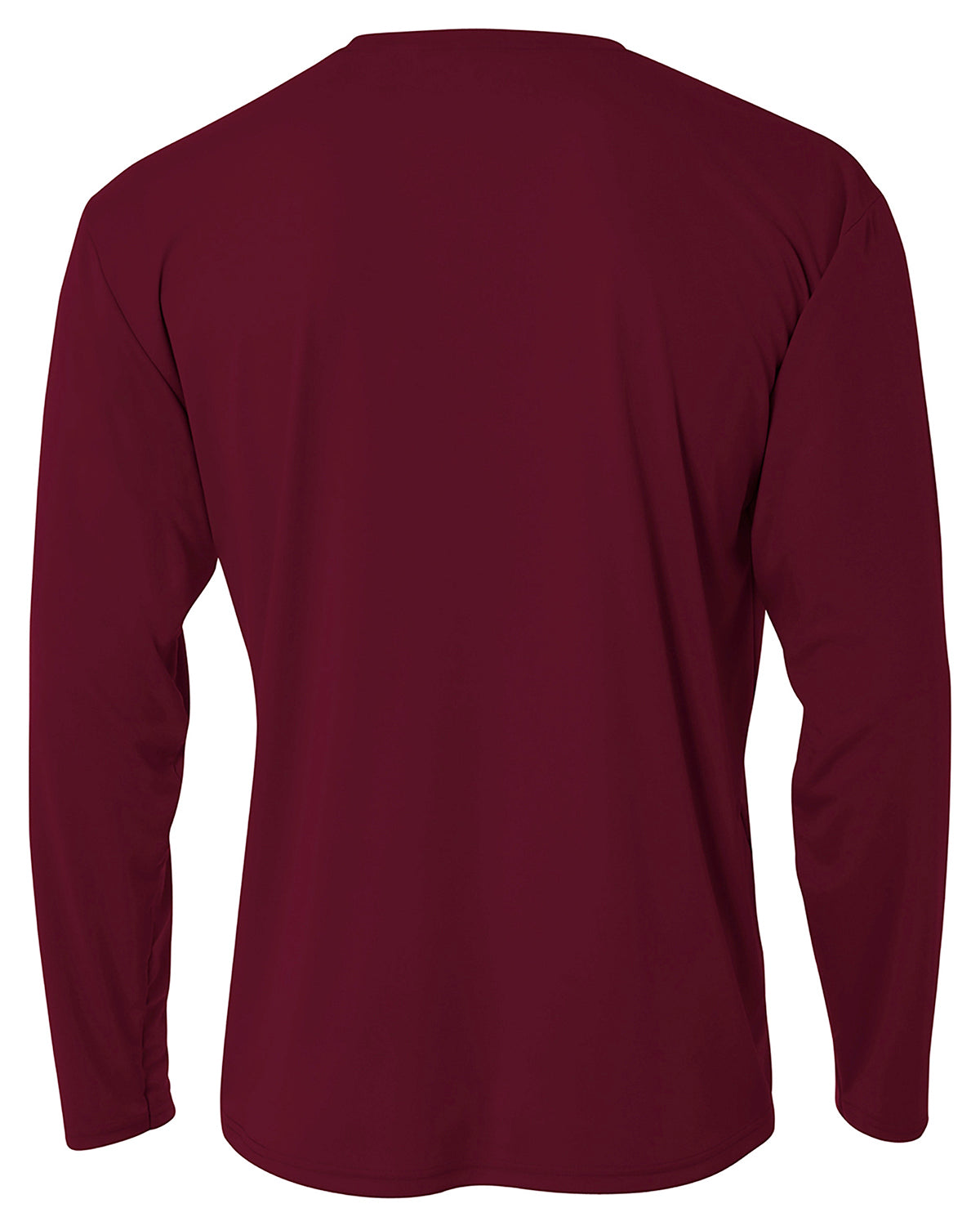 Youth Long Sleeve Cooling Performance Crew Shirt - Maroon