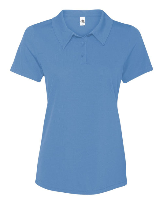 Women's Performance 3-Button Mesh Sport Shirt - Sport Light Blue