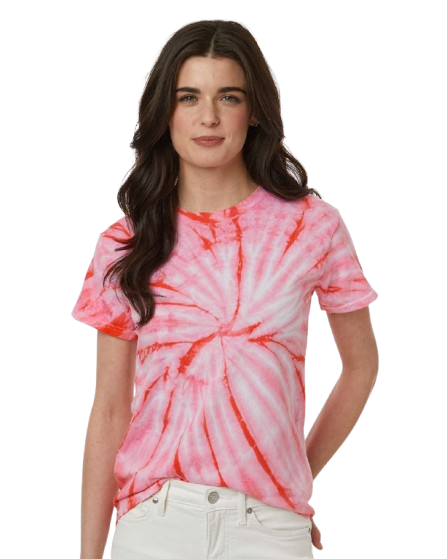 Cyclone Pinwheel Short Sleeve T-Shirt - Coral