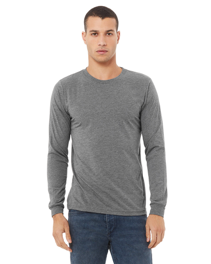 Unisex Jersey Long-Sleeve T-Shirt - Gray Triblend