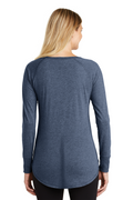 Women's Perfect Tri Long Sleeve Tunic Tee - Navy Frost