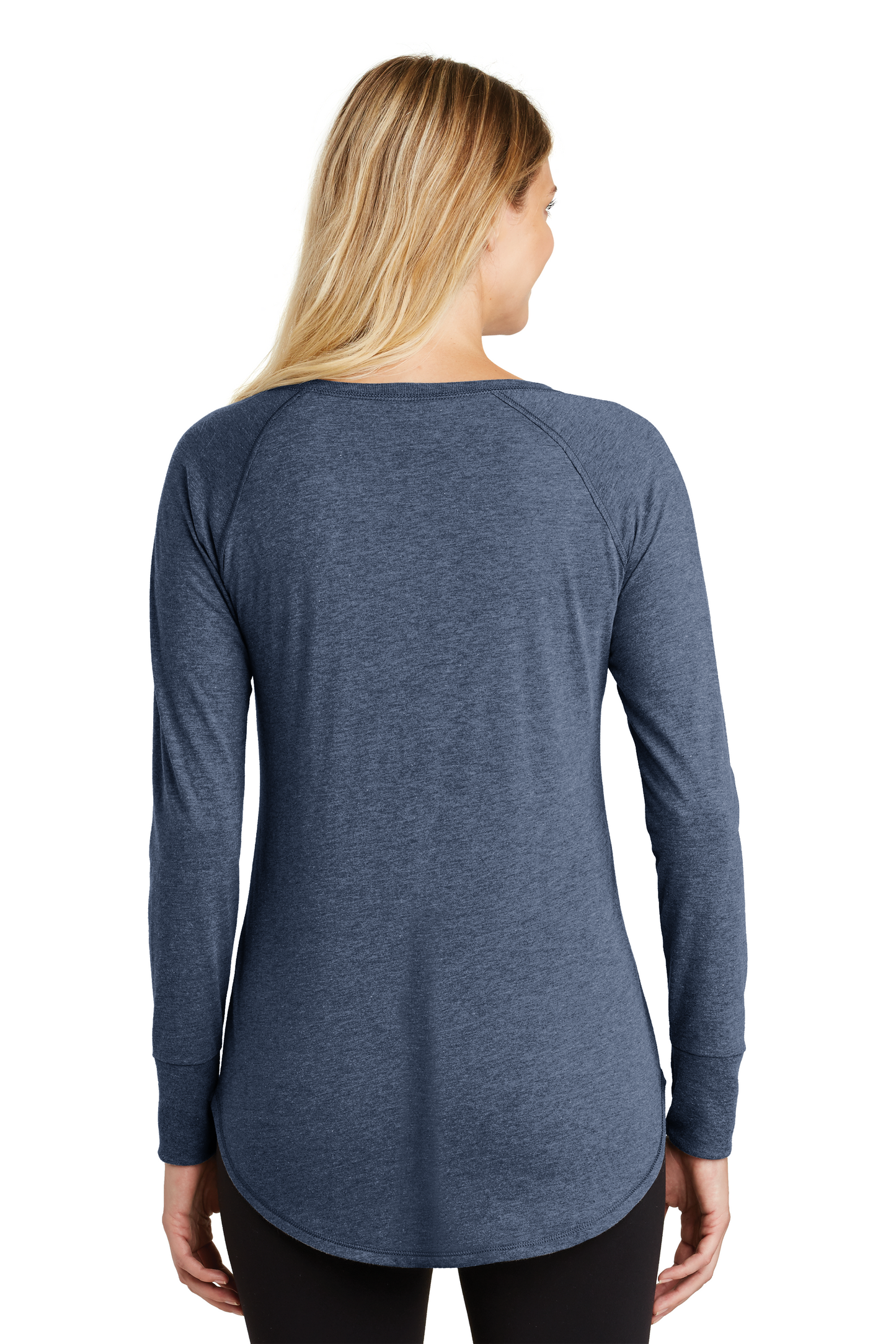 Women's Perfect Tri Long Sleeve Tunic Tee - Navy Frost