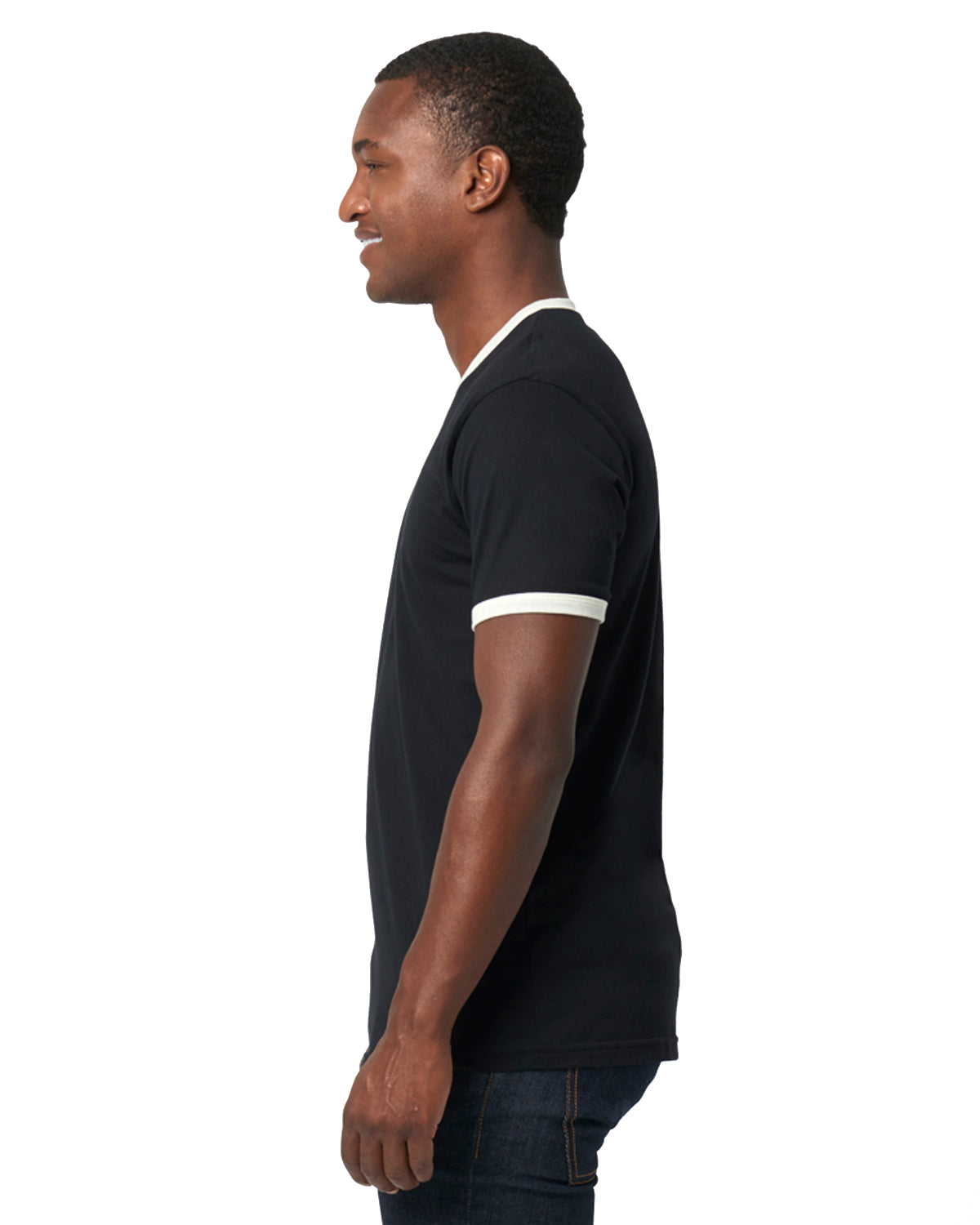 Unisex Ringer T-Shirt - Black / Natural