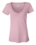 Women's Burnout V-Neck Tee - Soft Pink