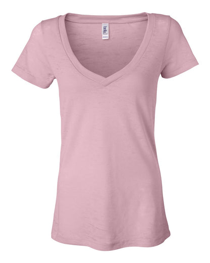 Women's Burnout V-Neck Tee - Soft Pink