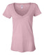 Bella + Canvas 8605 - Women's Burnout V-Neck Tee - Soft Pink
