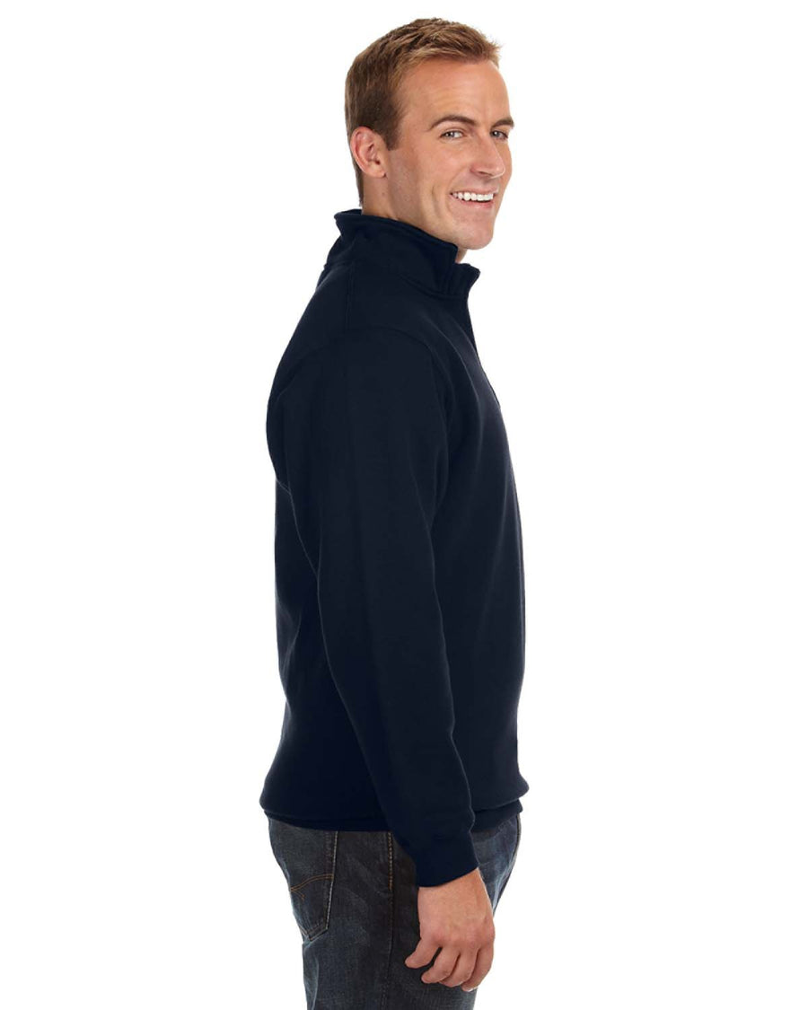 Unisex Heavyweight Fleece Quarter-Zip - Navy